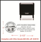 Ohio Attorney Notary Stamp and Seal Ships Next Business Day